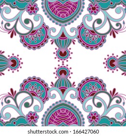 Vector vintage pattern for print, embroidery (you can use this pattern for carpet, shawl, pillow, cushion).