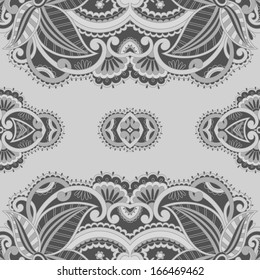 Vector vintage pattern for print, embroidery (you can use this pattern for carpet, shawl, pillow, cushion).