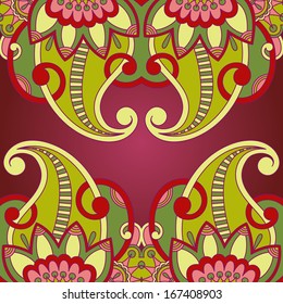 Vector vintage pattern for print, embroidery (you can use this pattern for carpet, shawl, pillow, cushion).
