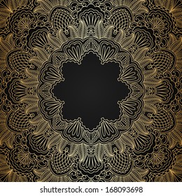 Vector vintage pattern for print, embroidery (you can use this pattern for carpet, shawl, pillow, cushion).