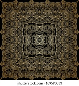 Vector vintage pattern for print, embroidery (you can use this pattern for carpet, shawl, pillow, cushion).