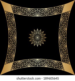 Vector vintage pattern for print, embroidery (you can use this pattern for carpet, shawl, pillow, cushion).