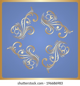Vector vintage pattern for print, embroidery (you can use this pattern for carpet, shawl, pillow, cushion).