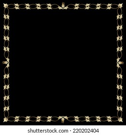 Vector vintage pattern for print, embroidery (you can use this pattern for carpet, shawl, pillow, cushion).