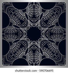 Vector vintage pattern for print, embroidery (you can use this pattern for carpet, shawl, pillow, cushion).