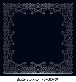 Vector vintage pattern for print, embroidery (you can use this pattern for carpet, shawl, pillow, cushion).