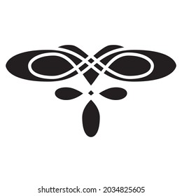 Винта узор вектор. Vector vintage pattern. Smooth lines. Element for your design.