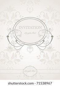 Vector vintage pattern for wedding invitation