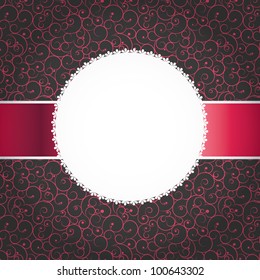 Vector vintage photo frame. Space for your text or picture.