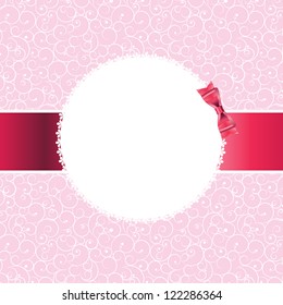 Vector vintage photo frame. Space for your text or picture.