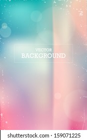 Vector vintage photographic unfocused background with light leaks