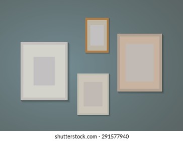 Vector vintage picture frames