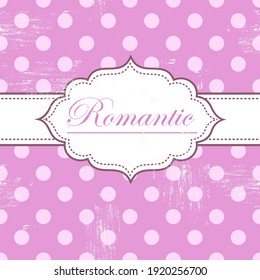Vector vintage retro background. Template for wedding invitations, retro frame, greeting cards, label, cover.