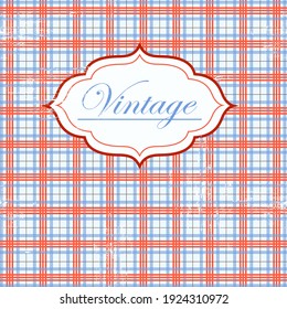 Vector vintage retro background. Template for wedding invitations, retro frame, greeting cards, label, cover.
