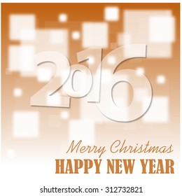 Vector vintage retro christmas rectangle label
