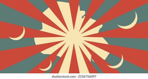 Fondo de color retro vintage de Vector