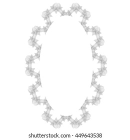 Vector Vintage Retro Frame Isolated on White Background