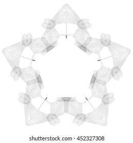 Vector Vintage Retro Frame Isolated on White Background
