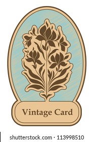 Vector vintage retro label design