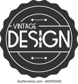 Vector vintage retro logo template