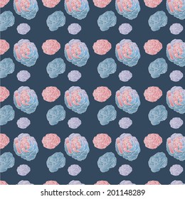 Vector vintage roses background