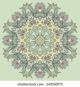 Vector Vintage Round Pattern