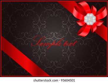 vector vintage Saint Valentine's Day greeting card