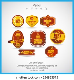 Vector vintage sale labels