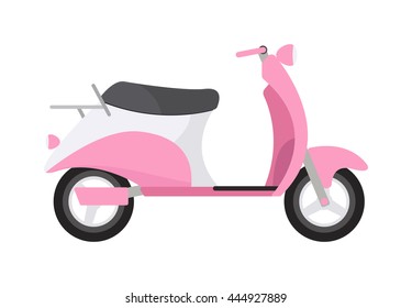 Vector vintage scooters retro motorbike