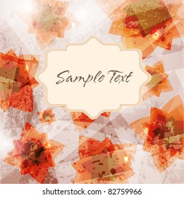 Vector vintage scrap card