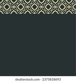 Vector vintage scroll background. vintage banner and classic frame with colorful background. Abstract top border design illustration