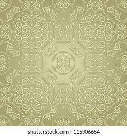 vector vintage seamless floral pattern, can be used as textile, fabric or wrapping paper, seamless pattern in swatch menu
