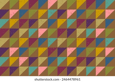 Vector vintage seamless geometric abstract pattern.