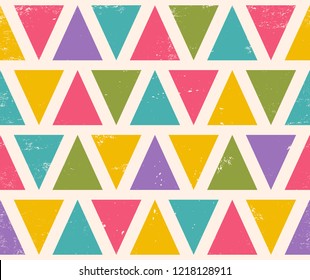 Vector vintage seamless pattern for Christmas. Retro funny pattern for holidays