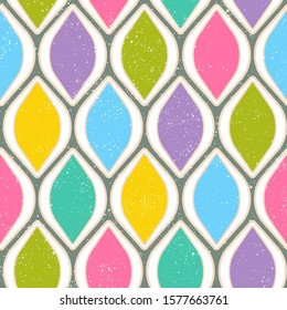 Vector vintage seamless pattern for Christmas or birthday. Retro funny vector pattern for holidays. Holiday texture