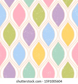 Vector vintage seamless pattern for Christmas or birthday. Retro funny vector pattern for holidays. Holiday texture