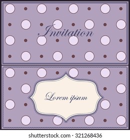 Vector vintage set of cards