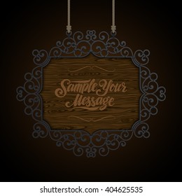 Vector Vintage signboard