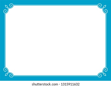 Vector vintage simple border frame text box page 