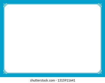 Vector vintage simple border frame text box page 