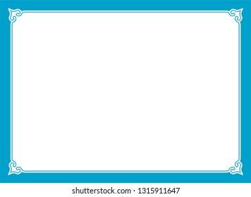 Vector vintage simple border frame text box page 