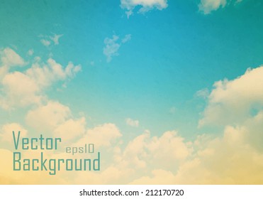 Vector Vintage Sky