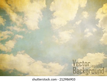 Vector vintage sky