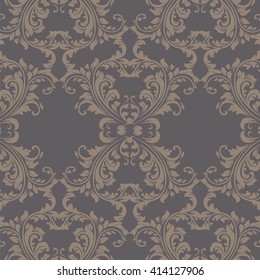 Vector Vintage Spring floral damask pattern element background. Luxury Classic Damask ornament, royal Victorian texture for wallpapers, textile, fabric. ornament