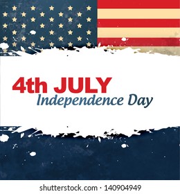 vector vintage style american independence day background