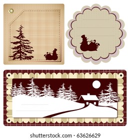 Vector vintage Style background Christmas and winter theme for decoration and design