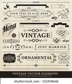 Vector Vintage Style Elements