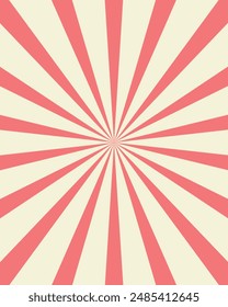 Vector Vintage Style Sunbeam Line Background