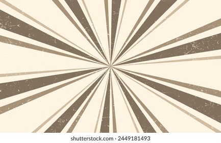 Vector Vintage Style Sunburst Rays Background