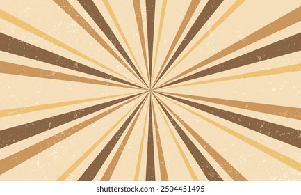 Vector  Vintage Style Sunburst Rays Background